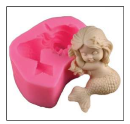 MERMAID CANDLE MOULD 0201