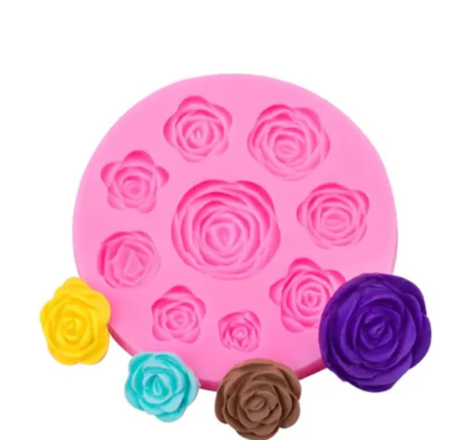 Rose Mould 9 Cavity 0122
