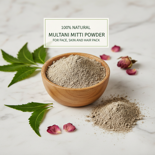 100% Natural Multani Mitti Powder for Face, Skin and Hair Pack