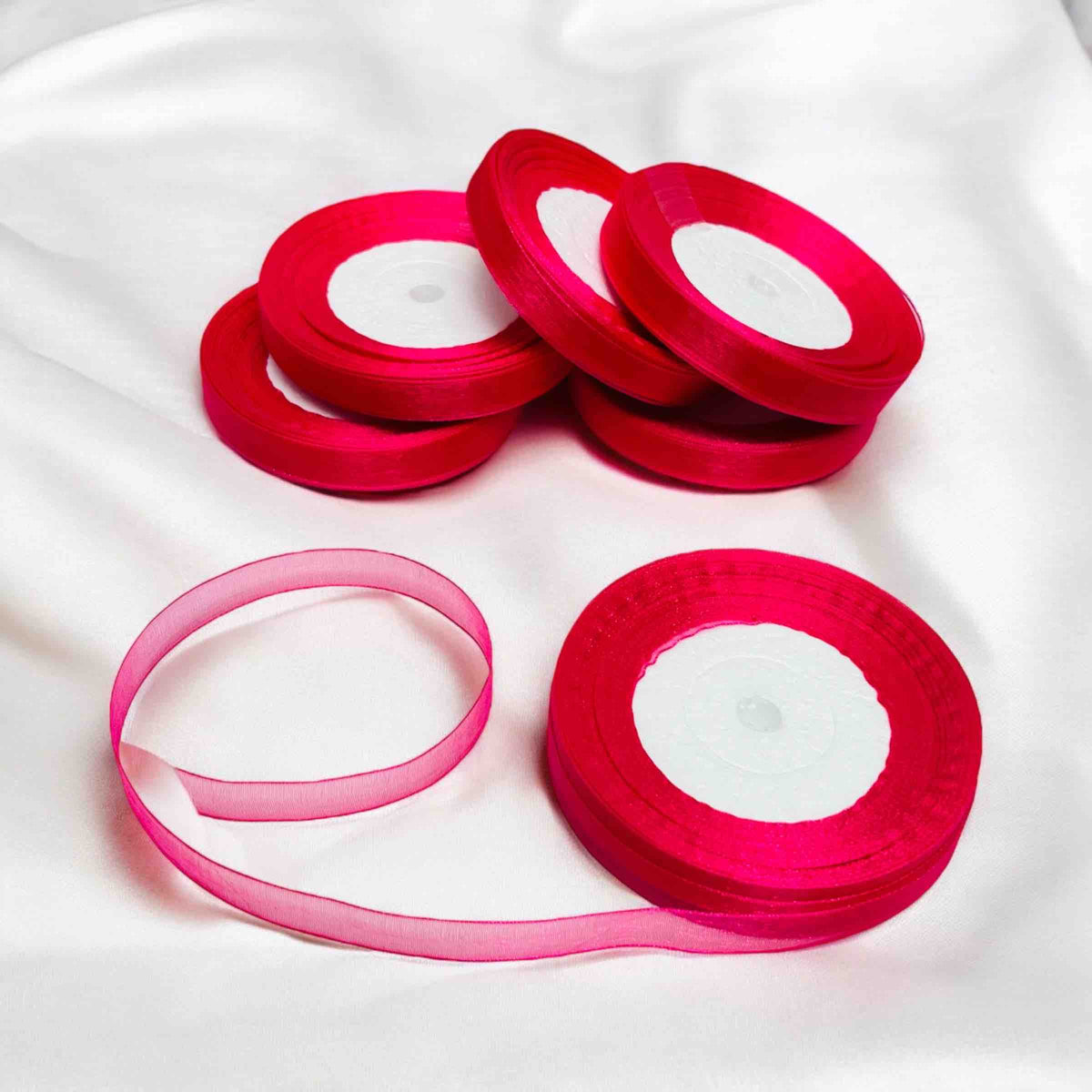 Half Inch Multi Color Organza Ribbon(38 Yard)
