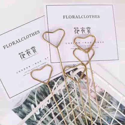 HEART CARD HOLDER STICK 10PCS