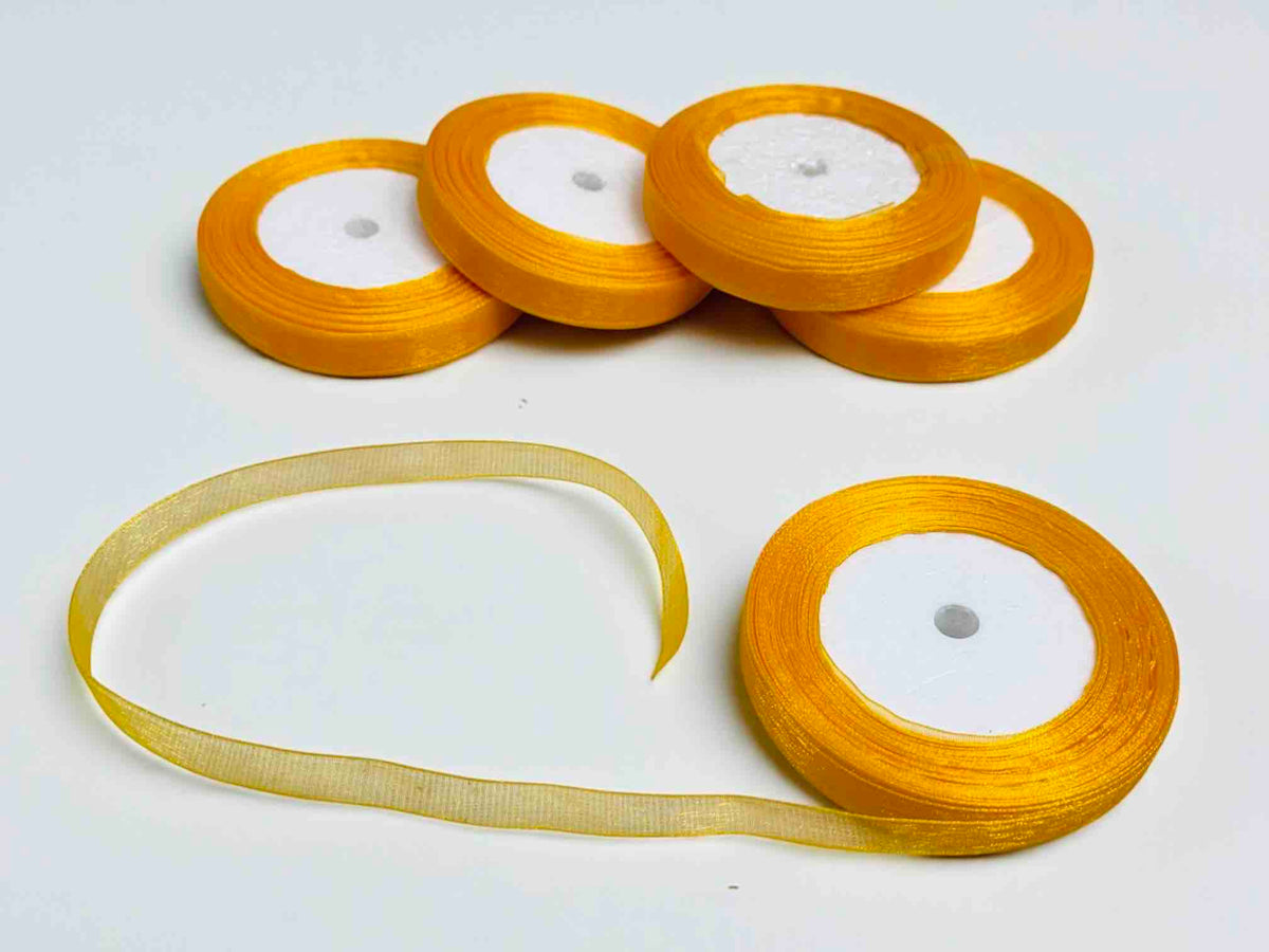 Half Inch Multi Color Organza Ribbon(38 Yard)