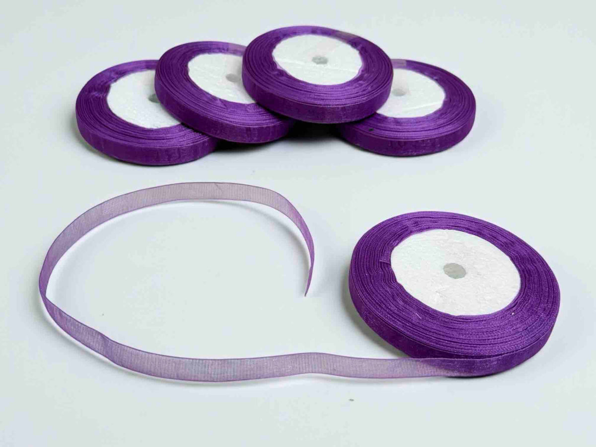 Half Inch Multi Color Organza Ribbon(38 Yard)