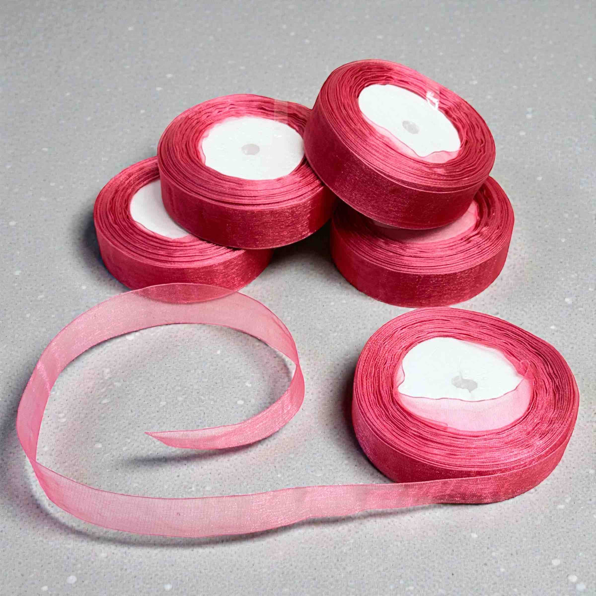 One Inch Multi Color Organza Ribbon(38 Yard)