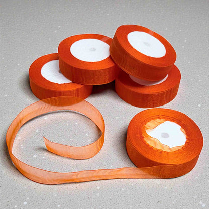One Inch Multi Color Organza Ribbon(38 Yard)