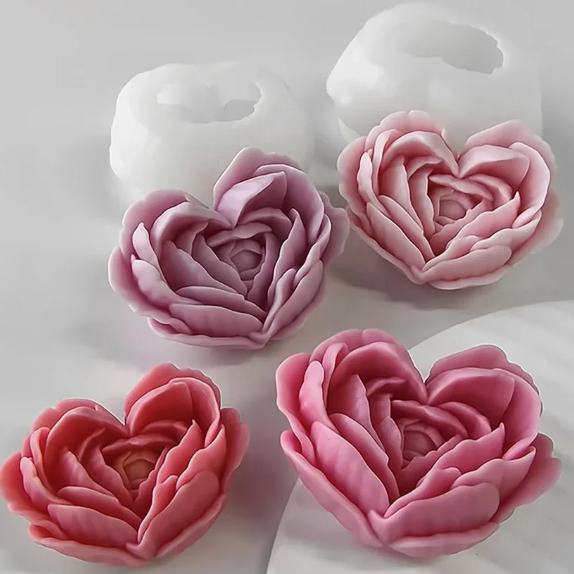 Heart Rose Mould 0045