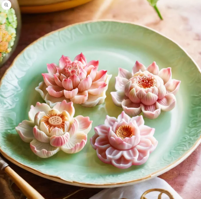 4 Style Lotus Flower Mould 0123