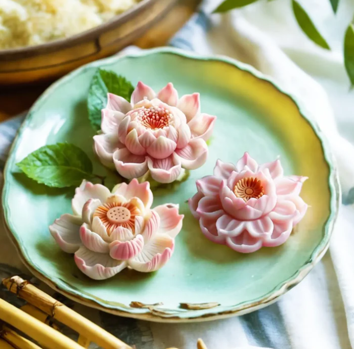 4 Style Lotus Flower Mould 0123