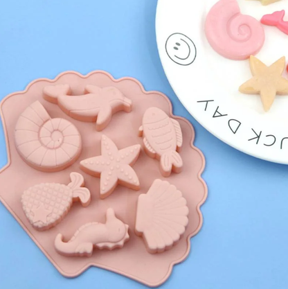 7 CAVITY SEA ANIMALS MOULD 0138