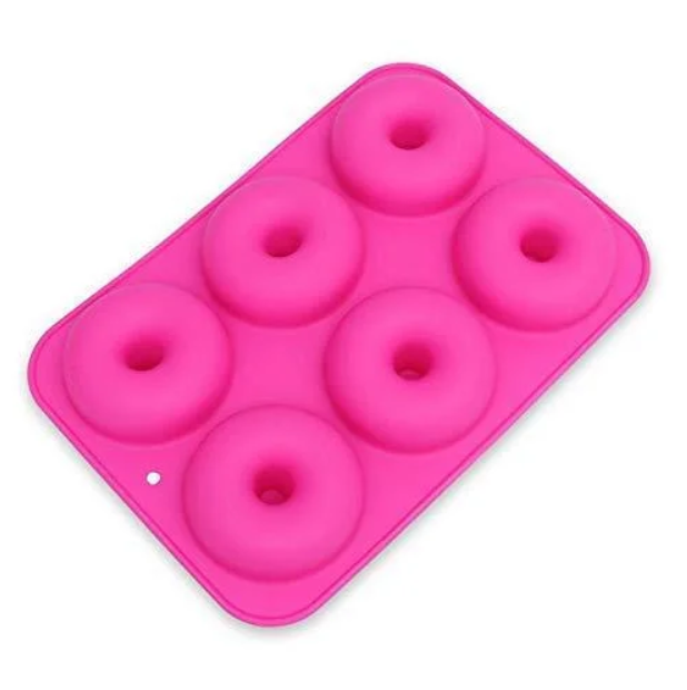 6 Cavity Donut Silicon Mold 0146