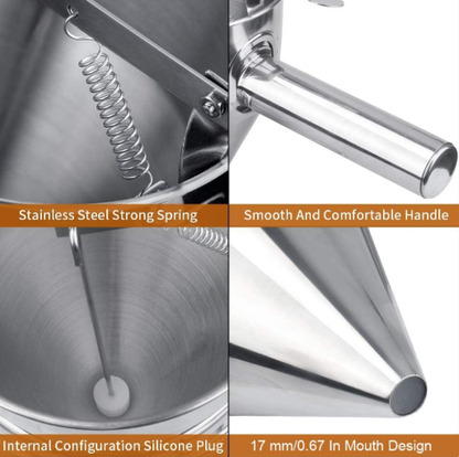 Stainless Steel Pouring Funnel 600 ml Capacity
