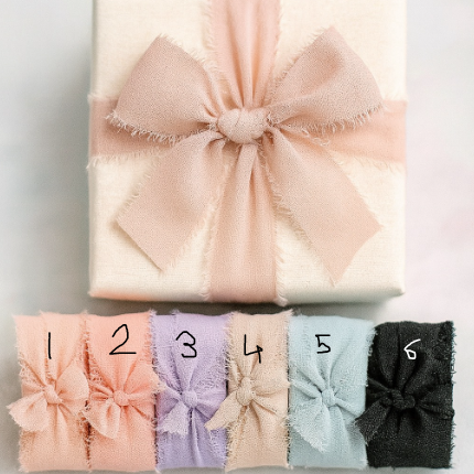 CHIFFON RIBBON 5 YARD 1.5 INCH