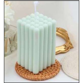 PILLAR 25 LINE CANDLE 0194