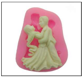 COUPLE CANDLE FONDANT 0202