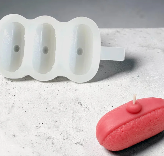 3 Cavity Mini Chum Chum Silicone Mold 0226