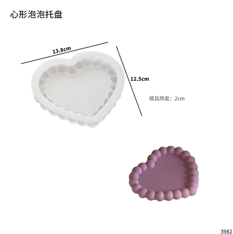HEART BUBBLE TRAY MOULD 0233