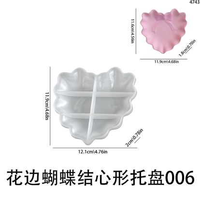 Lace Bow Heart-Shaped Tray  0130