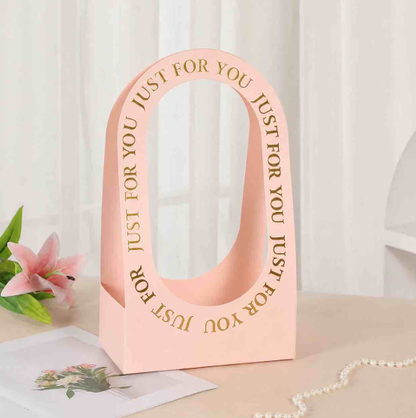 "Just For You" Flower Bouquet Bag