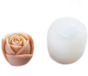 ROSE COVERED CANDLE 0181