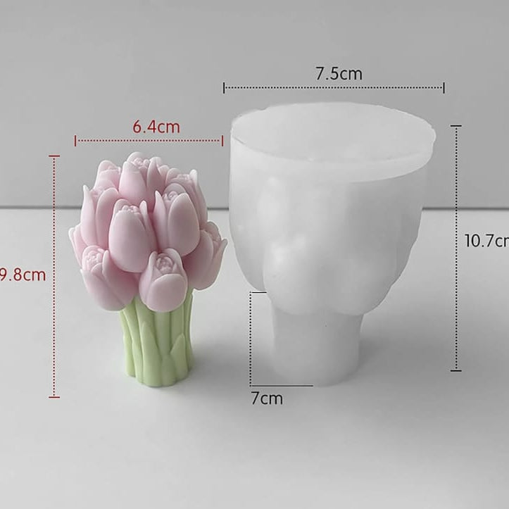 Tulip Bouquet Mould 0038