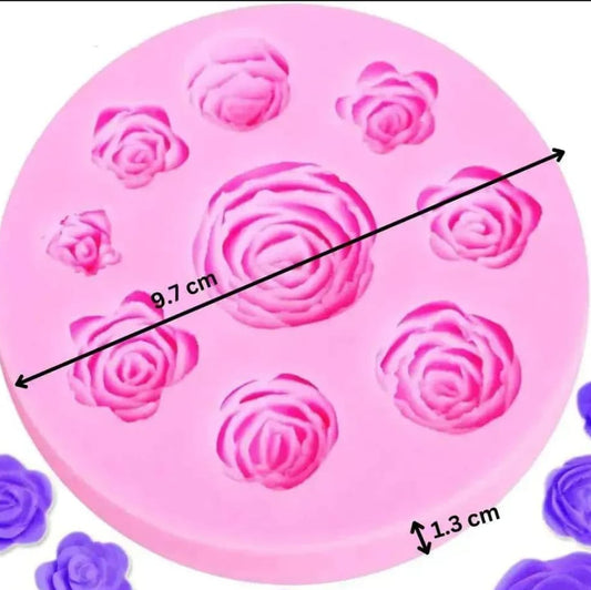 Rose Mould 9 Cavity 0122