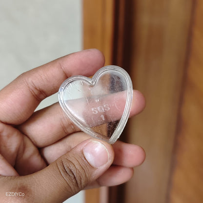 HEART POLYCARBONATE CUPS 4*3.5*1.5 CM