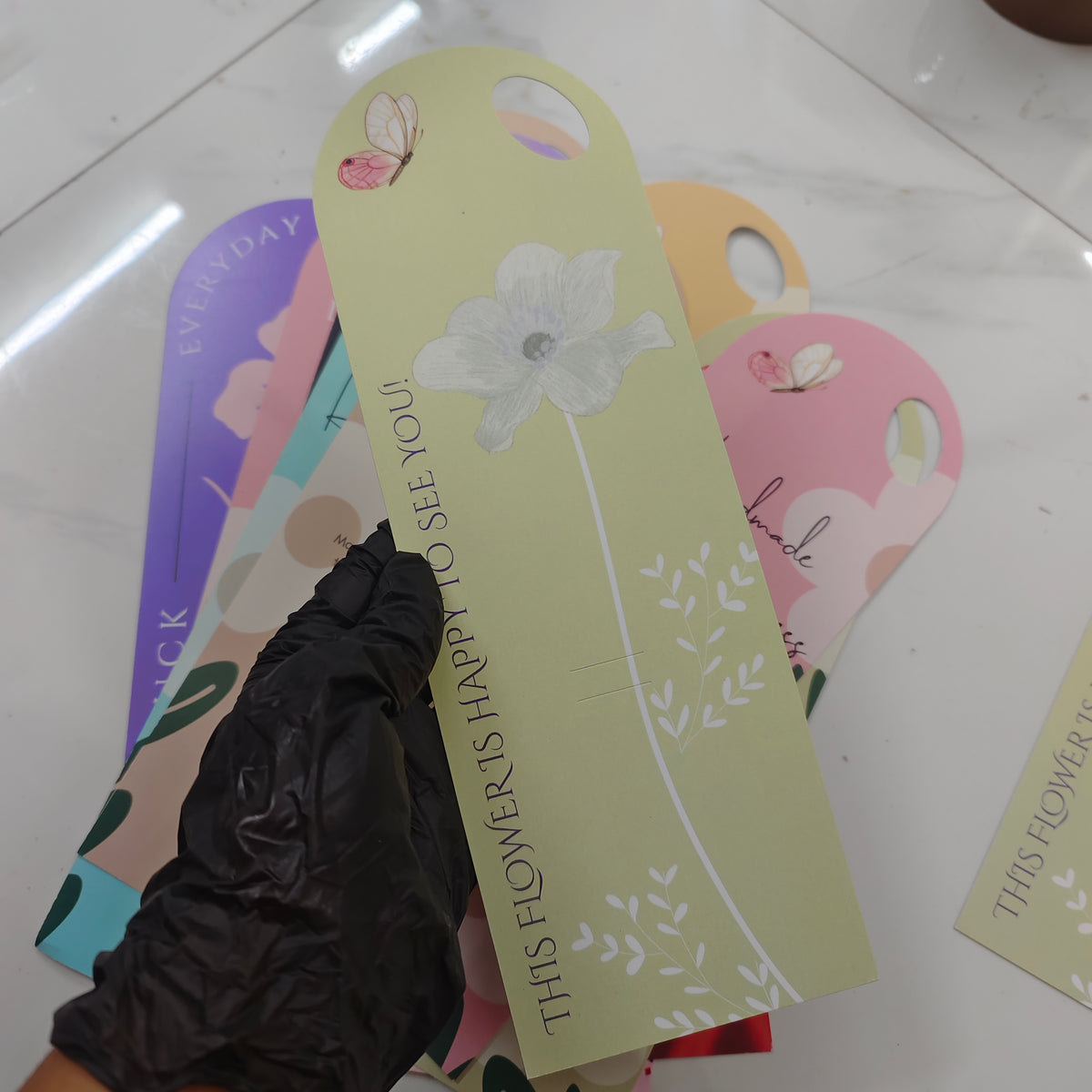 FLORAL CARDS 350 GSM