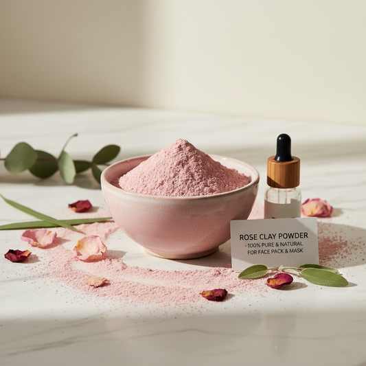 Rose Clay Powder for face pack and mask | 100% pure and natural